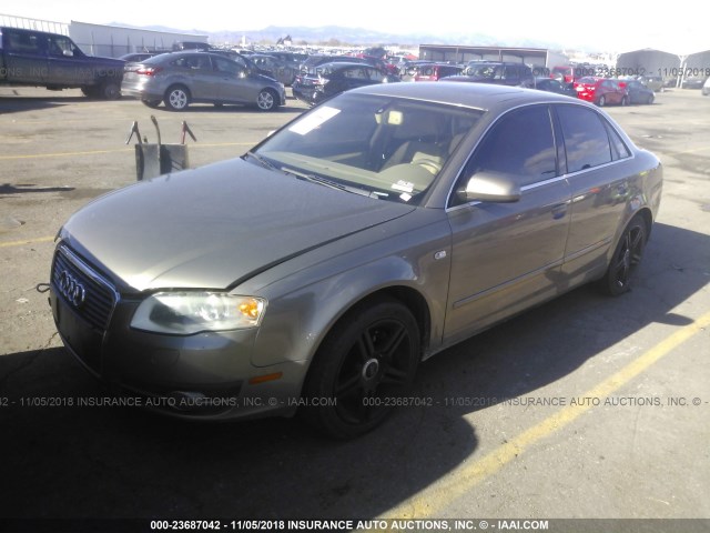 WAUDF78EX7A115845 - 2007 AUDI A4 2.0T QUATTRO TAN photo 2