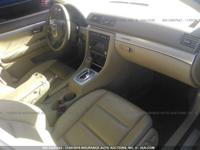 WAUDF78EX7A115845 - 2007 AUDI A4 2.0T QUATTRO TAN photo 5