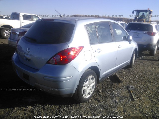 3N1BC1CP6BL496428 - 2011 NISSAN VERSA S/SL BLUE photo 4