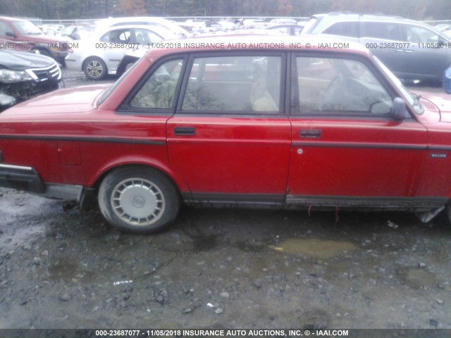 YV1AS8817N1477174 - 1992 VOLVO 240 GL RED photo 6