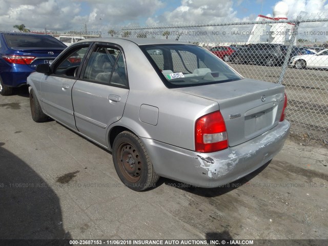 JM1BJ2223Y0236279 - 2000 MAZDA PROTEGE DX/LX SILVER photo 3