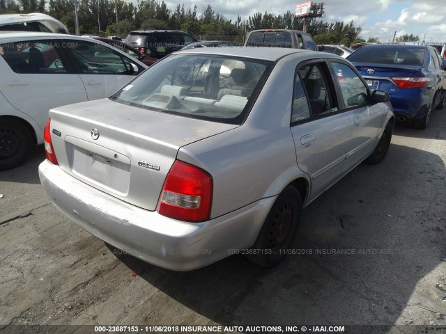 JM1BJ2223Y0236279 - 2000 MAZDA PROTEGE DX/LX SILVER photo 4