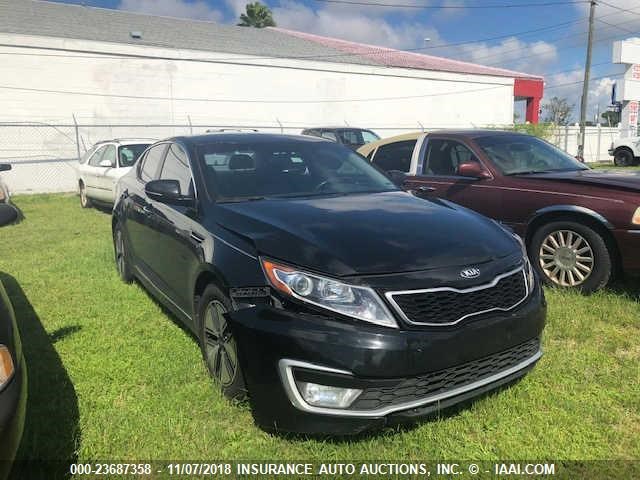 KNAGM4AD2C5030102 - 2012 KIA OPTIMA HYBRID BLACK photo 1