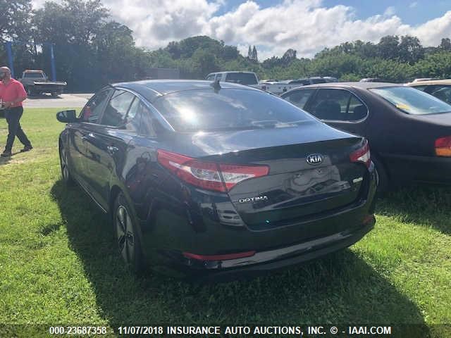 KNAGM4AD2C5030102 - 2012 KIA OPTIMA HYBRID BLACK photo 3