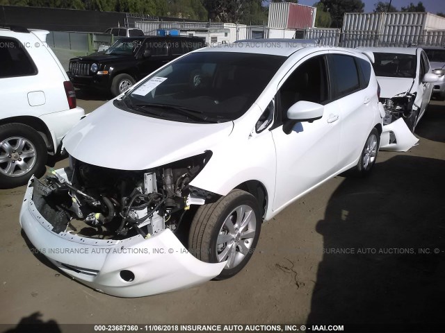 3N1CE2CP6FL399353 - 2015 NISSAN VERSA NOTE S/S PLUS/SV/SL/SR WHITE photo 2