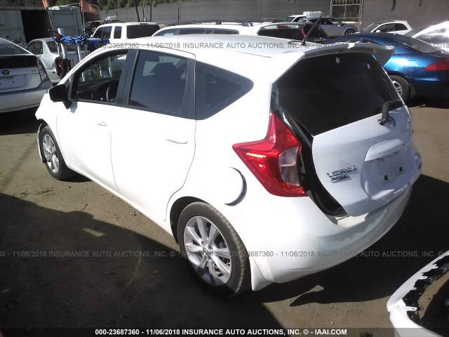 3N1CE2CP6FL399353 - 2015 NISSAN VERSA NOTE S/S PLUS/SV/SL/SR WHITE photo 3