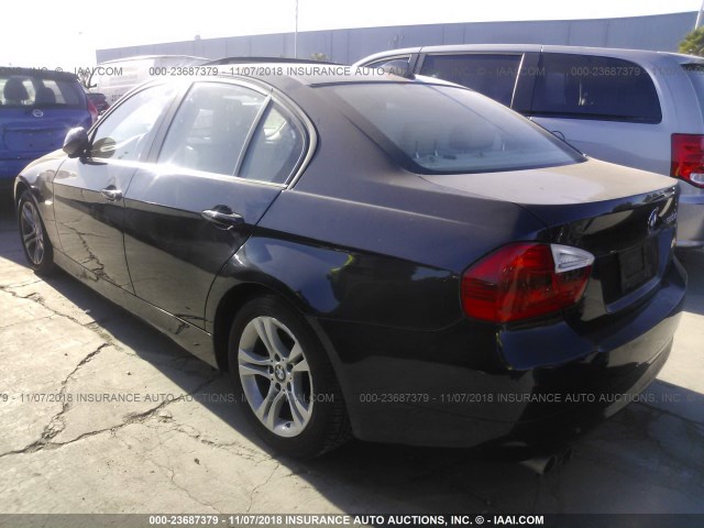 WBAVC73518KX91634 - 2008 BMW 328 XI SULEV BLUE photo 3