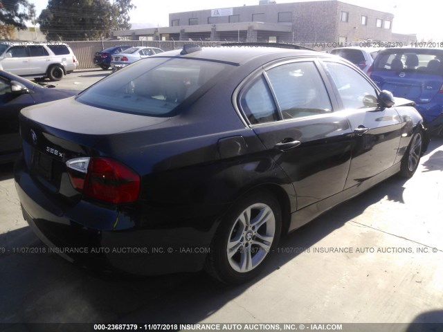 WBAVC73518KX91634 - 2008 BMW 328 XI SULEV BLUE photo 4