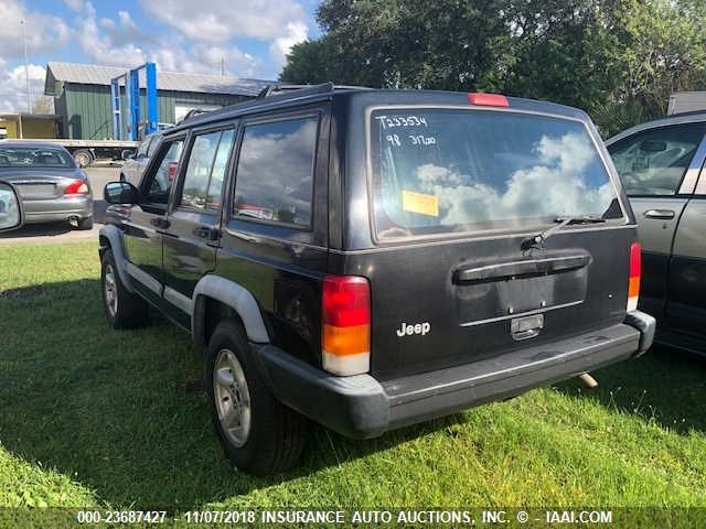 1J4FT68S0WL233534 - 1998 JEEP CHEROKEE SPORT/CLASSIC BLACK photo 3