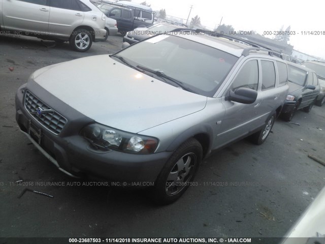 YV1SZ59H841149268 - 2004 VOLVO XC70 GRAY photo 2