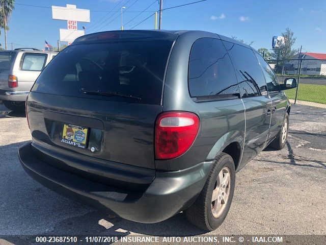 1B4GP25G71B117234 - 2001 DODGE CARAVAN SE GREEN photo 4