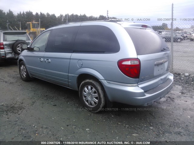 2C4GP64L15R479656 - 2005 CHRYSLER TOWN & COUNTRY LIMITED BLUE photo 3