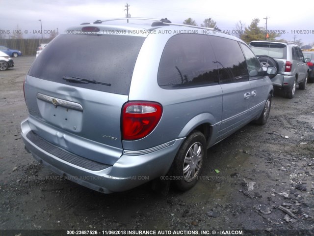 2C4GP64L15R479656 - 2005 CHRYSLER TOWN & COUNTRY LIMITED BLUE photo 4