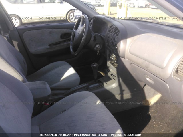 JA3AY26C41U000859 - 2001 MITSUBISHI MIRAGE ES BLUE photo 5