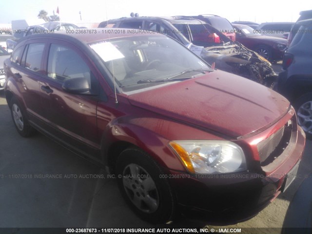 1B3HB28B88D566587 - 2008 DODGE CALIBER RED photo 1