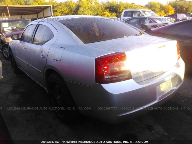 2B3KA43R16H389938 - 2006 DODGE CHARGER SE/SXT SILVER photo 3