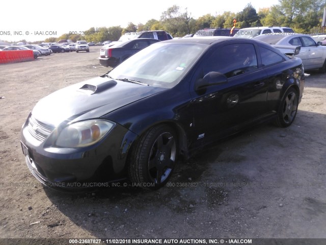 1G1AP14P267631841 - 2006 CHEVROLET COBALT SS SUPERCHARGED BLACK photo 2