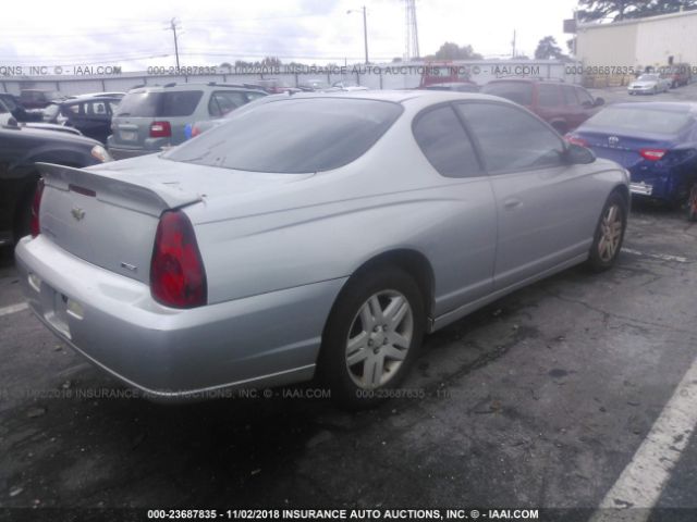 2G1WK15K379178191 - 2007 CHEVROLET MONTE CARLO LT SILVER photo 4