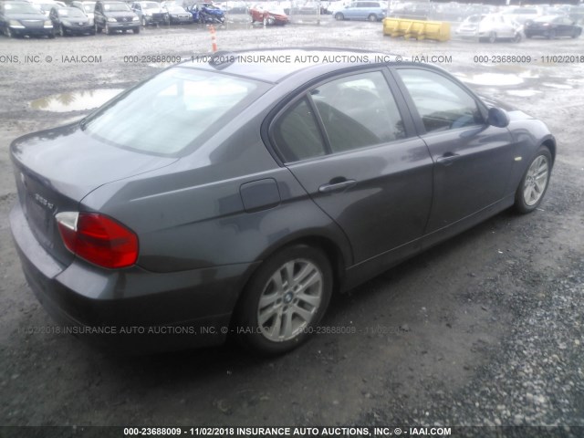 WBAVC73517KP33442 - 2007 BMW 328 XI SULEV GRAY photo 4