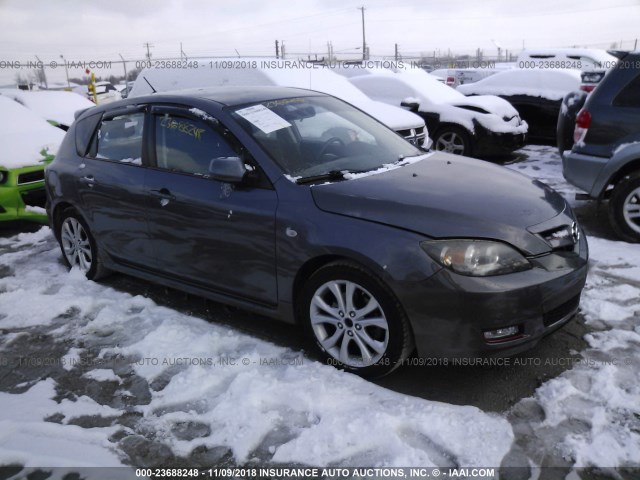 JM1BK343481120138 - 2008 MAZDA 3 HATCHBACK GRAY photo 1