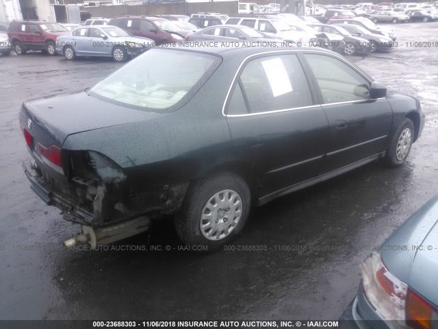 1HGCF86631A091574 - 2001 HONDA ACCORD VALUE GREEN photo 4