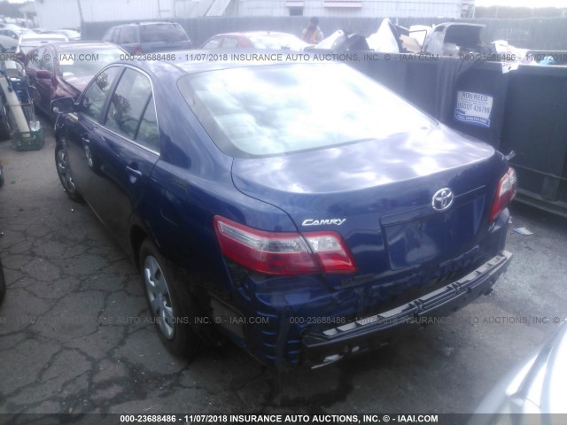 4T1BE46K77U104963 - 2007 TOYOTA CAMRY NEW GENERAT CE/LE/XLE/SE BLUE photo 3