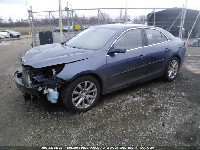 1G11E5SAXDF243593 - 2013 CHEVROLET MALIBU 2LT BLUE photo 2