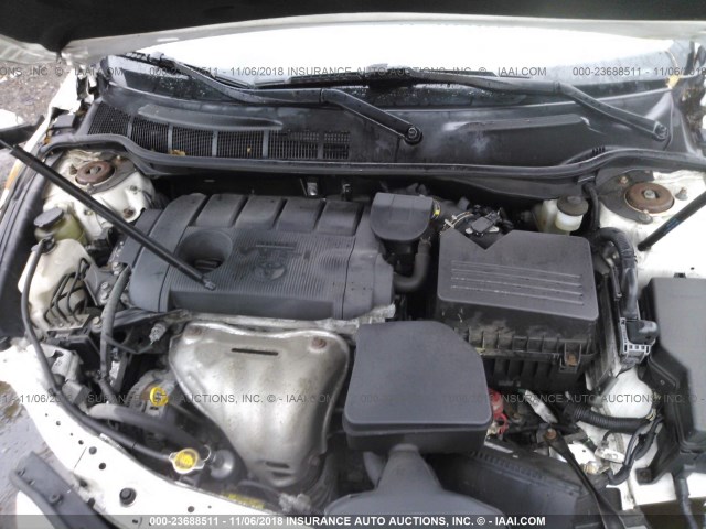 4T1BF3EK9BU625376 - 2011 TOYOTA CAMRY SE/LE/XLE WHITE photo 10
