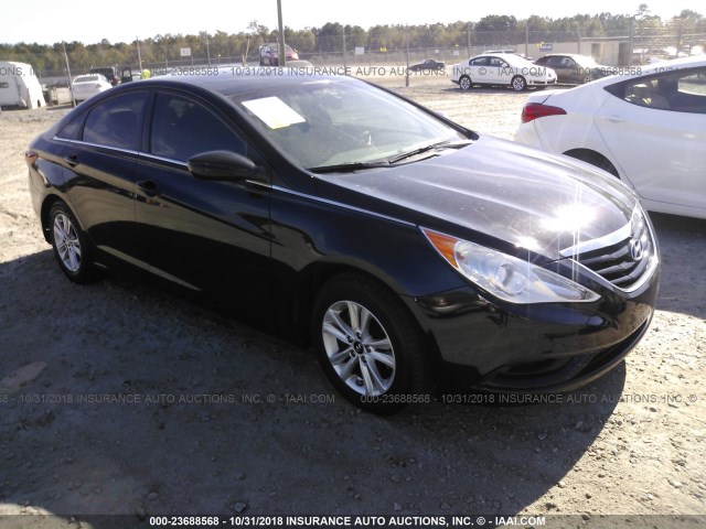 5NPEB4AC8CH446680 - 2012 HYUNDAI SONATA GLS BLACK photo 1