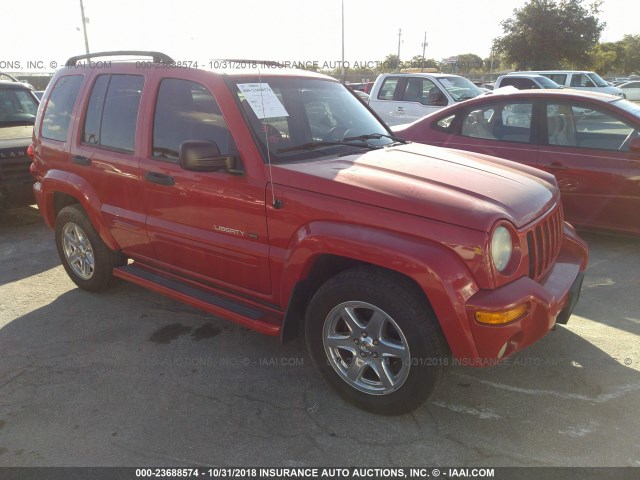 1J4GL58K33W557182 - 2003 JEEP LIBERTY LIMITED RED photo 1