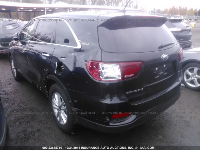 5XYPGDA5XKG454667 - 2019 KIA SORENTO LX/L BLACK photo 3