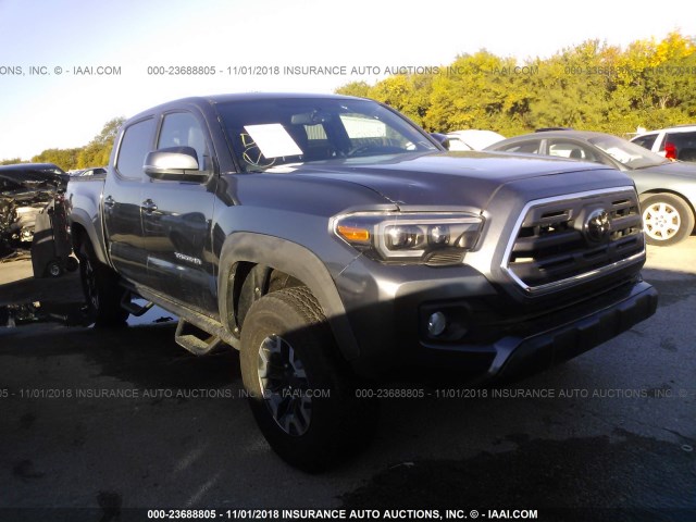 5TFCZ5AN1GX041846 - 2016 TOYOTA TACOMA DBL CAB/SR/SR5/TRD SPT/OR GRAY photo 1