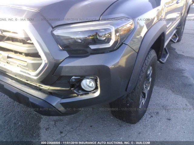 5TFCZ5AN1GX041846 - 2016 TOYOTA TACOMA DBL CAB/SR/SR5/TRD SPT/OR GRAY photo 6
