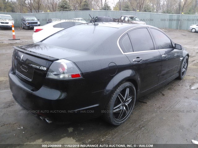 6G2EC57Y68L138102 - 2008 PONTIAC G8 GT BLACK photo 4