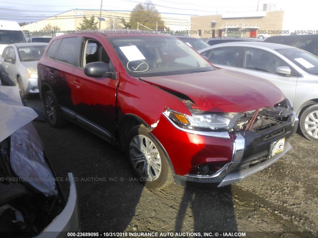 JA4AD2A38HZ030281 - 2017 MITSUBISHI OUTLANDER ES Qırmızı foto 1
