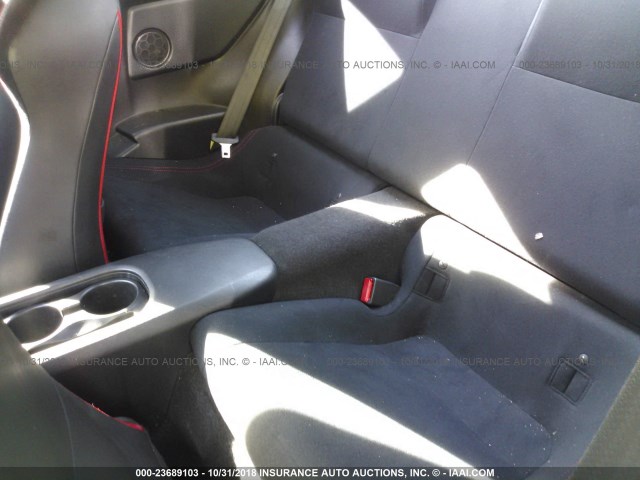 JF1ZNAA11D1720385 - 2013 TOYOTA SCION FR-S WHITE photo 8