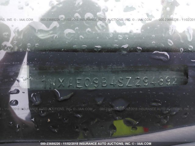 1NXAE09B4SZ294892 - 1995 TOYOTA COROLLA LE/DX 金色 照片 9