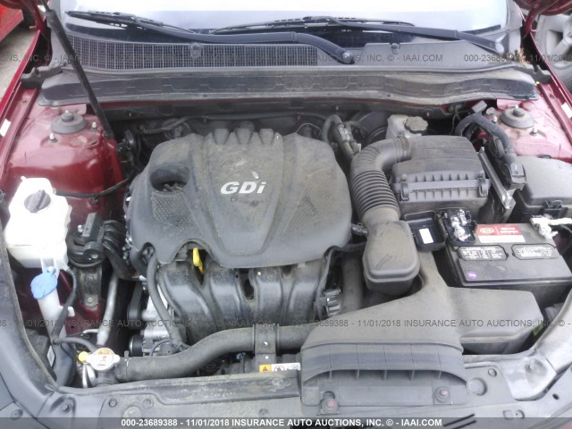 5XXGN4A78DG211146 - 2013 KIA OPTIMA EX 勃艮第红 照片 10