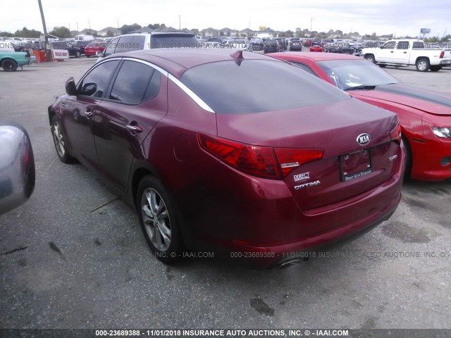 5XXGN4A78DG211146 - 2013 KIA OPTIMA EX 勃艮第红 照片 3