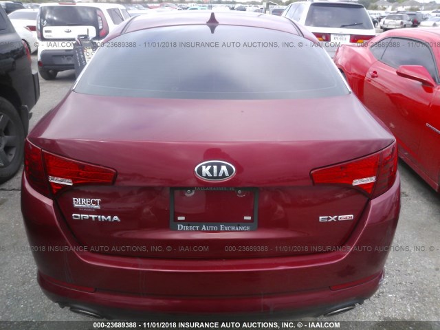 5XXGN4A78DG211146 - 2013 KIA OPTIMA EX 勃艮第红 照片 6