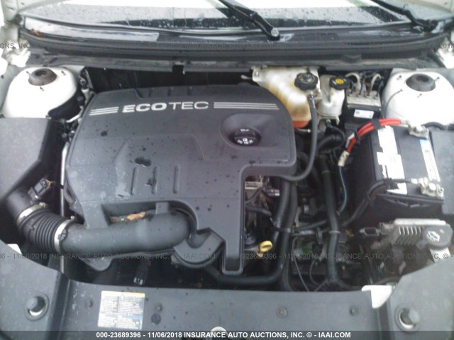 1G1ZH57B39F159120 - 2009 CHEVROLET MALIBU 1LT WHITE photo 10