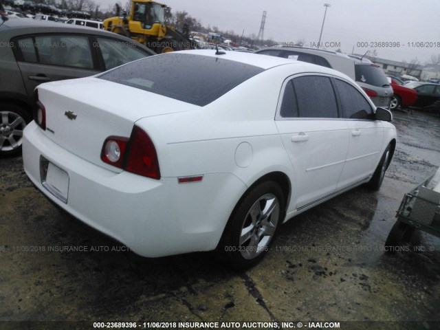 1G1ZH57B39F159120 - 2009 CHEVROLET MALIBU 1LT WHITE photo 4