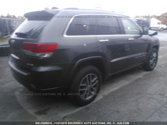 1C4RJFBG5HC776300 - 2017 JEEP GRAND CHEROKEE LIMITED GRAY photo 4