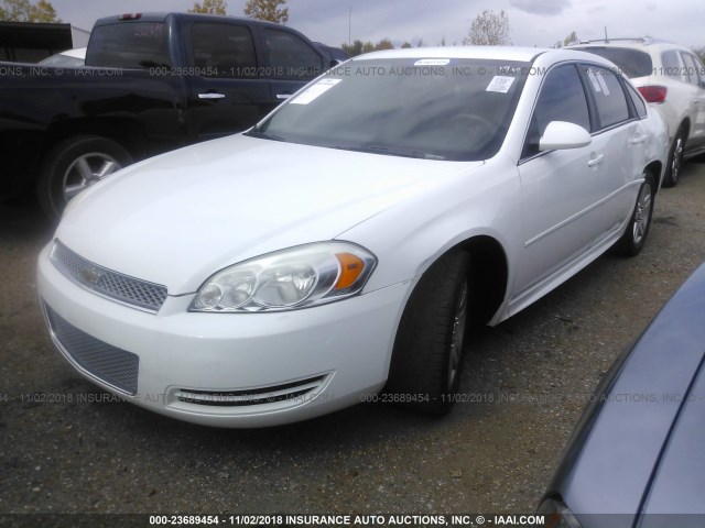 2G1WB5E31E1101170 - 2014 CHEVROLET IMPALA LIMITED LT WHITE photo 2