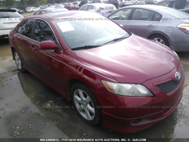 4T1BE46K09U279199 - 2009 TOYOTA CAMRY SE/LE/XLE RED photo 1