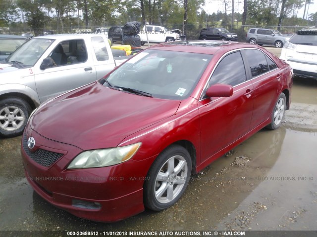 4T1BE46K09U279199 - 2009 TOYOTA CAMRY SE/LE/XLE RED photo 2