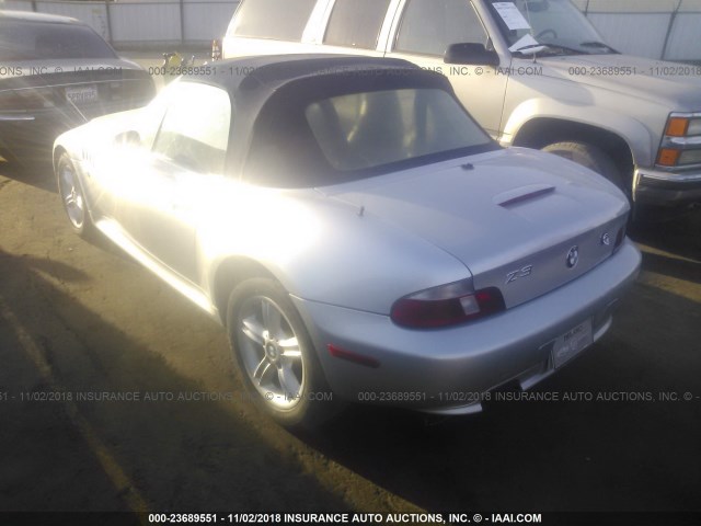 4USCH9345YLF86338 - 2000 BMW Z3 2.3 SILVER photo 3