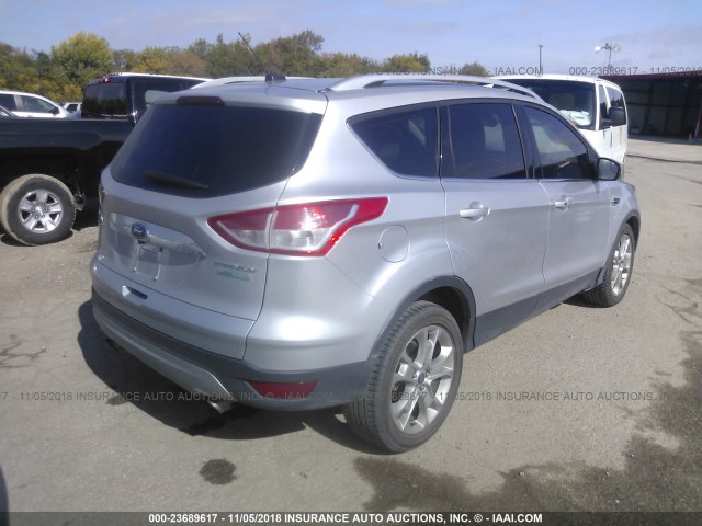 1FMCU0JX4GUB97248 - 2016 FORD ESCAPE TITANIUM SILVER photo 4