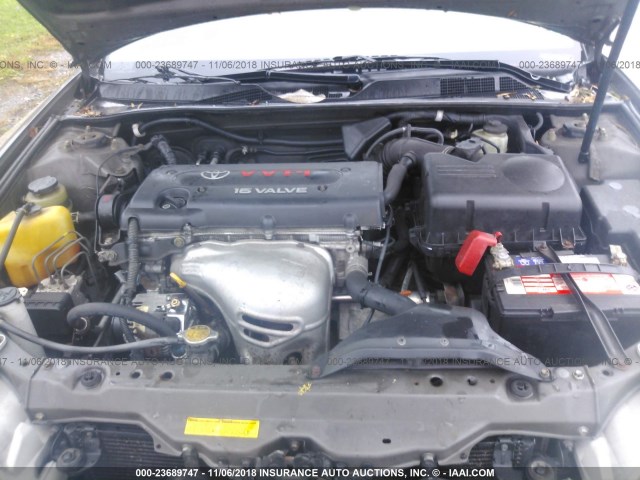 JTDBE30K120126125 - 2002 TOYOTA CAMRY LE/XLE/SE GRAY photo 10