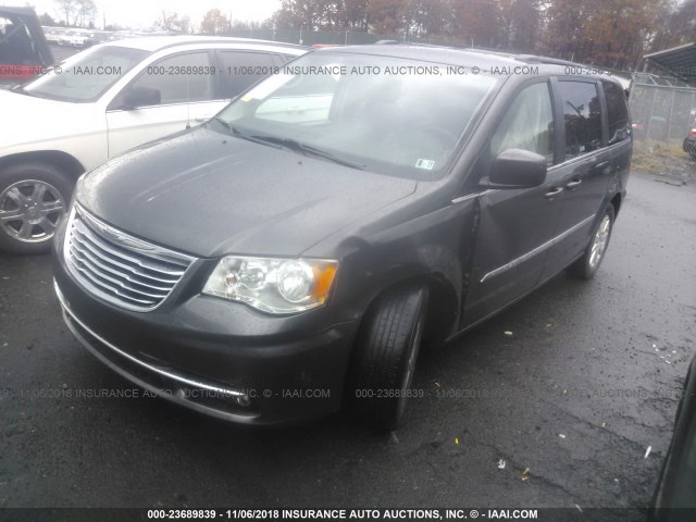 2C4RC1BG3GR296002 - 2016 CHRYSLER TOWN & COUNTRY TOURING GRAY photo 2